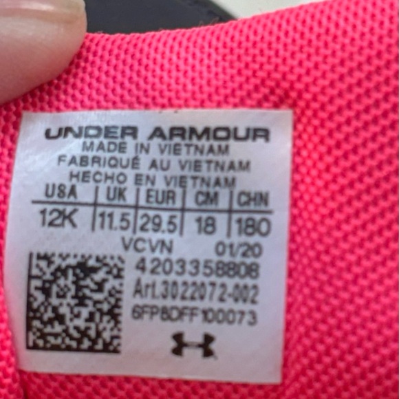 Under Armour Kids Sneakers - Pink - Picture 5 of 5